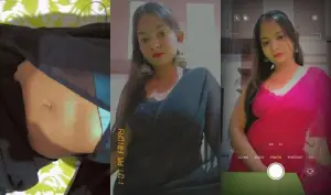 sexy cute teen showing big boobs