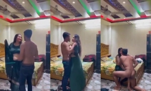 Sexy Desi Cheating Wife Blowjob and Fucking With Lover