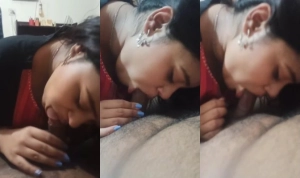 Horny Desi Girl Sucking Dick