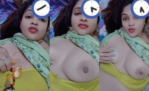Sexy Desi Bhabhi Shows big Boobs