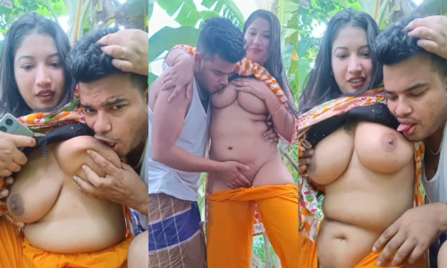 Beautiful Sexy Horny Village Bhabi Outdoor Fucking Romance
