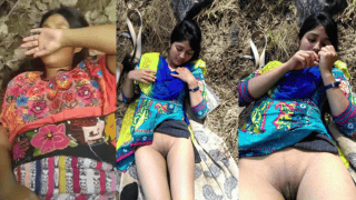 Jungle Creampie Shame – Desi Girl Covers Her Face While Her Hairy Pussy Drips His Load On Camera